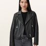 All Saints Leather Jacket Image 2