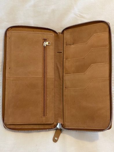 Abys genuine leather travel wallet - brand new