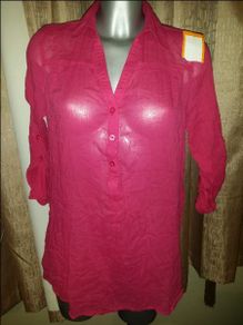 BNWT Pink Long sleeve shirt by Promod size UK10 EUR38 Postage included