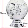 Clear Crystal Glass Drawer Knobs with Bubble Ball Cabinet Door Knobs Kitchen Cupboard Knobs Pull Handle 10 Pieces (MULTIPLE COLOURS) Image 4