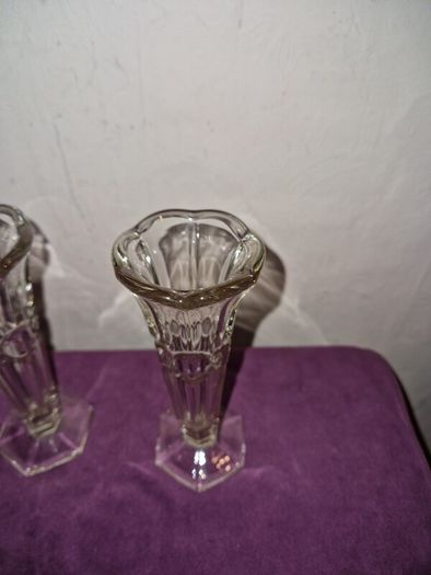 Matching pair of 1930's Rudolf Schroetter vases from the "Lord" collection