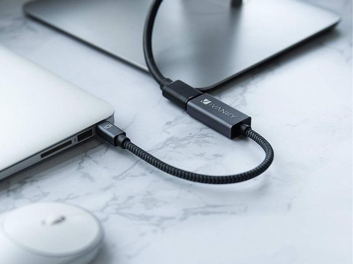 iVanky Mini Display Port Thunderbolt to HDMI (Video-Audio) TV Nylon Braided Adapter Cable (Gold-Plated) (Brand New/Warranty)