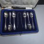Antique Sterling Silver Spoon Set Sheffield 1916 Cased Image 2