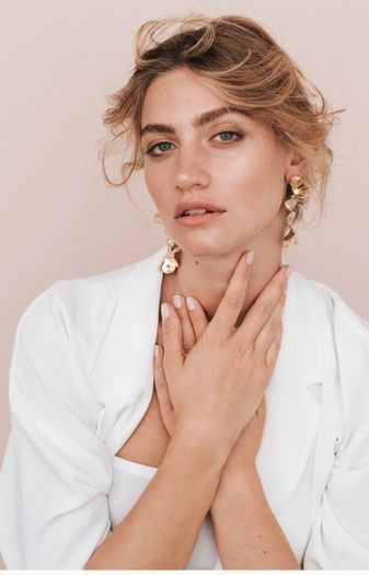 Maison Sabben 24 carat gold earrings
