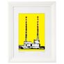 Yellow Poolbeg2, Large framed print by Helen Mathews Image 2