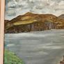 Original 1976 D Delahunt oil on Canvas Painting title "Entrance to Dingle Harbour" Image 5