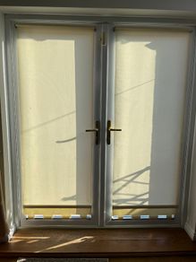 Roller blinds x2 for French doors 68cmx240cm each