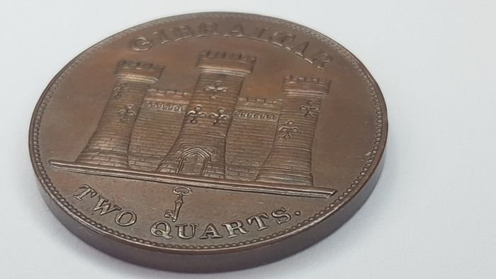 Gibraltar 2 Quarts 1942/1940 coin