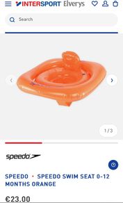 Speedo Inflatable Swim Seat 0-12 Months