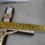 Vintage Wood Crucifix Gold-tone Jesus Lucite accent 31 cm. Image 4