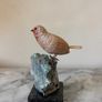 Hand-Carved Gemstone European Robin Image 2