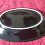 Chonkin Art Style Perth Australia Gold And Black Lustre 7.25 Inch Long Decorative Ceramic Oval Trinket Dish Image 5