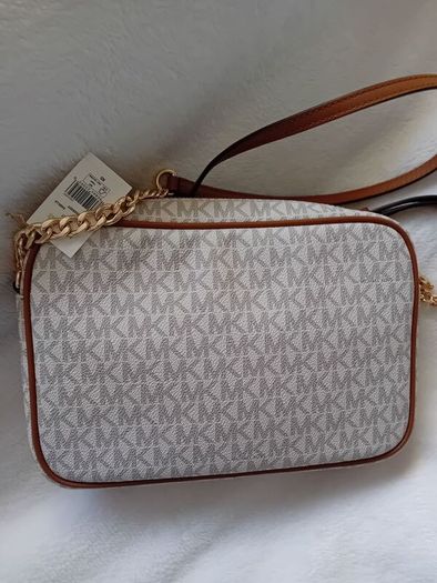 Michael Kors Jet Set Large Logo Crossbody Bag - Vanilla - BNWT RRP 295