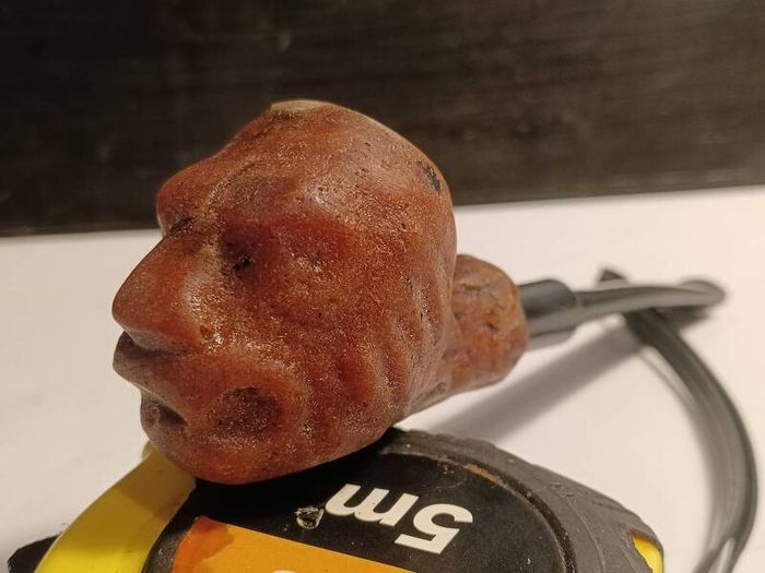 Vintage Hand Carved Wooden Pipe