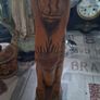Beautiful Old Large Hand Carved Wooden African Drummer Statue Postage available or Collection Image 3