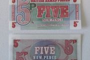 British Armed Forces Uncirculated - 2 Banknotes/Vouchers 1972
