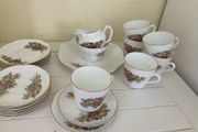 21 piece bone china tea set vintage royal stuart