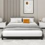 12cm Low King Size Bed frame, Metal Bed 150x200 cm Image 5