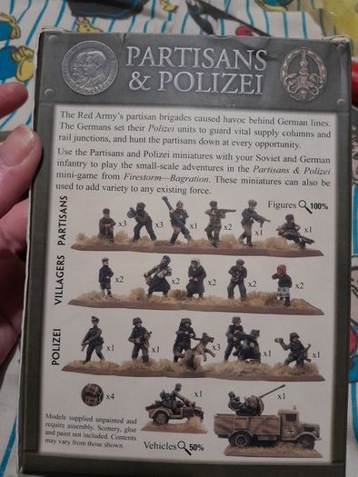 Flames of War OOP Partisans & Polizei SBX09
