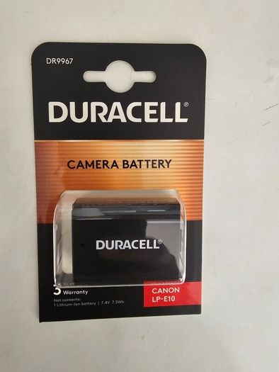 Duracell LP-E10 battery,Replacement Battery,Compatible with Canon EOS Rebel T3, T5, T6, T7, T100, 1100D, 1200D, 1300D, 1500D, 2000D, 3000D, 4000D