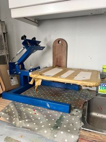 Screen printing press machine