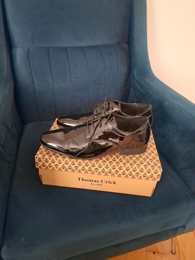 Black patent wedding shoes Size 10