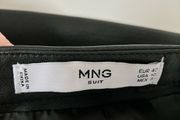 Mango faux leather skirt black