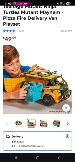 Teenage Mutant Ninja Turtles Mutant Mayhem - Pizza Fire Delivery Van Playset