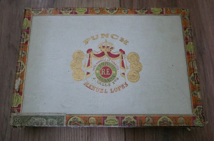 Punch Empty Cigar Wooden Box