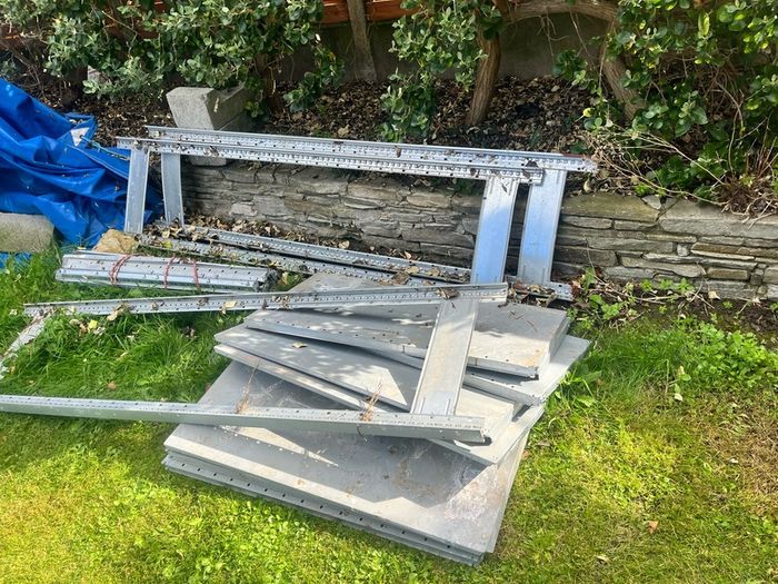 garage /shed metal shelves