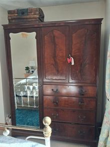 Antique Mahogany Wardrobe