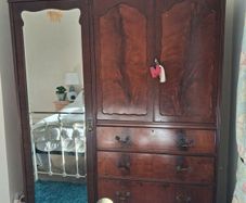 Antique Mahogany Wardrobe