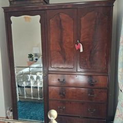 Antique Mahogany Wardrobe