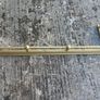 Antique Brass Fender and two Dog Irons Image 2