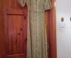 ladies lime green floral dress