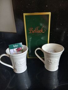 Belleek mugs x 2