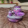 Enter a catchy titleComplete 7-Piece Vintage Purple Wash Set - Excellent Condition Image 3