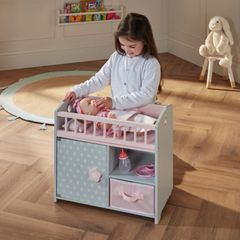 Dimples Wooden Baby Doll Bed and Changing Station EUC