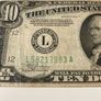 USA 1934 A 10 Dollars Banknote Light green seal No Motto Image 4