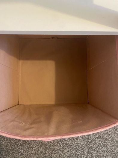 Girls unicorn storage unit with 2 perfect condition boxes