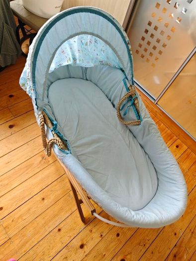 Baby Moses basket boy Blue