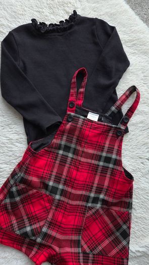 Dungarees and top from next