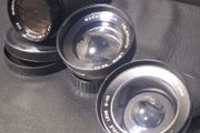 3 camera lenses vintage