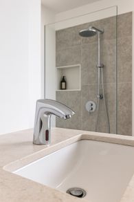 Chrome Infrared Sensor Mono Basin Tap | Automatic Bathroom Sink Mixer