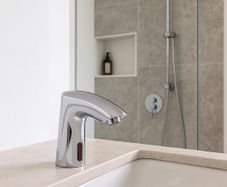 Chrome Infrared Sensor Mono Basin Tap | Automatic Bathroom Sink Mixer