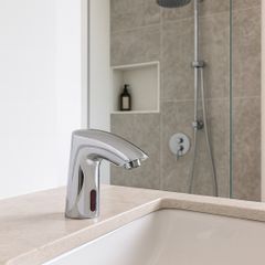 Chrome Infrared Sensor Mono Basin Tap | Automatic Bathroom Sink Mixer