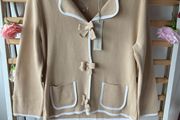 Bnwt Edina Ronay vintage inspired cotton cardigan/jacket style size large