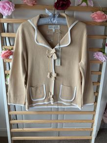 Bnwt Edina Ronay vintage inspired cotton cardigan/jacket style size large