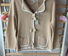 Bnwt Edina Ronay vintage inspired cotton cardigan/jacket style size large