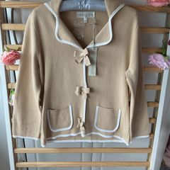 Bnwt Edina Ronay vintage inspired cotton cardigan/jacket style size large